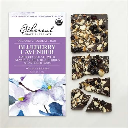 Blueberry Lavender Chocolate Bar